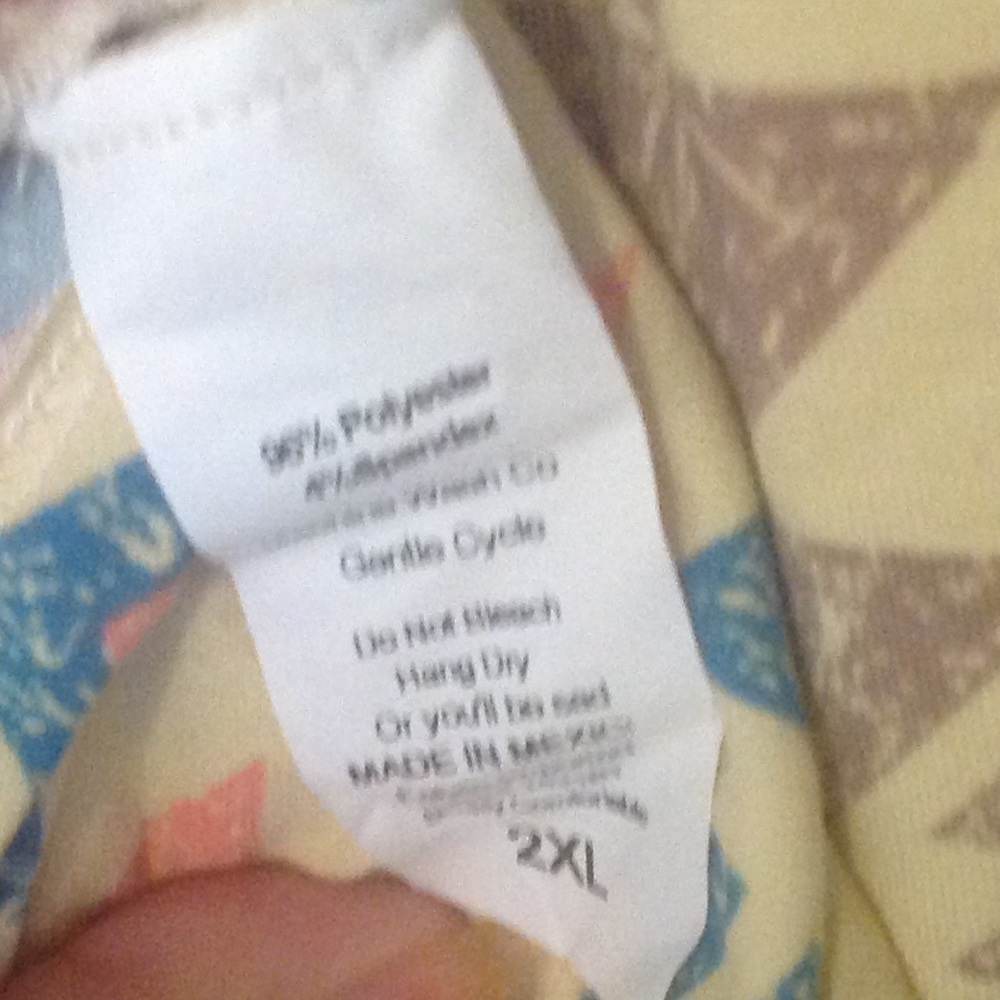 Lularoe Randy shirt Size 2XL New with tags - Picture 6 of 6